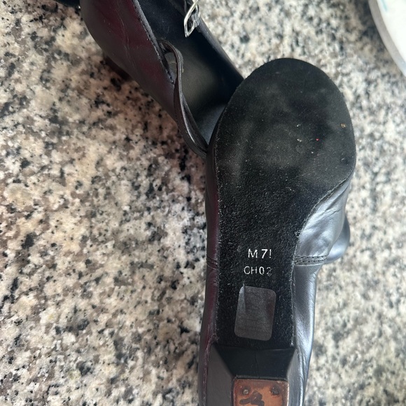 Black Character Heels/Dance Heels Size 6 - Picture 3 of 3